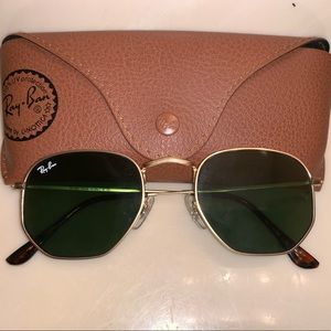 RAY BAN ROUND HEXAGONAL CLASSIC FLAT SUNNIES 3548